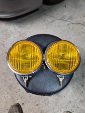 Nos Vintage Bosch Yellow Fog Lights Mercedes Porsche Bmw Audi - With Spare Nos Vintage Bosch Yellow Fog Lights Mercedes Porsche Bmw Audi - With Spare