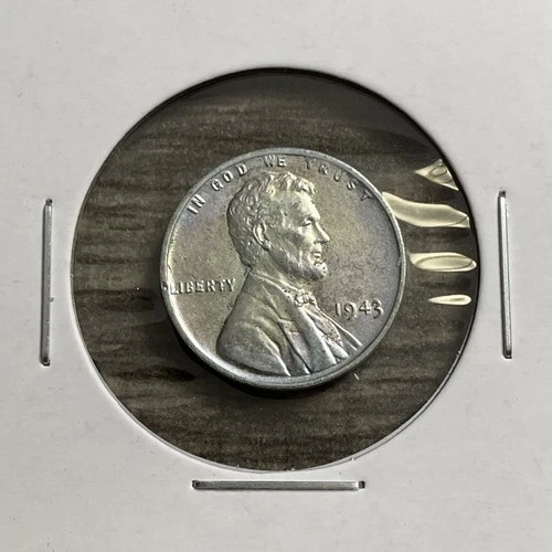 (1) 1943 P Steel Lincoln Wheat Cent War Penny AU Nice Vintage US Coin