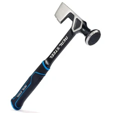 14oz Ultra Onepiece Steel Drywall Hammer with Milled Face Wall Board Tool