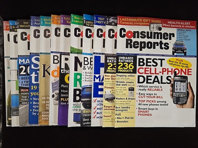#ad #ad Consumer Reports Magazine 2007 Lot of 12 Ratings Reviews News Reports Tech Cars $12.71