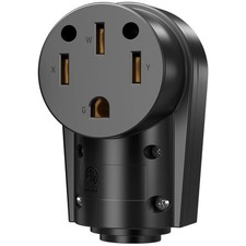 50 Amp RV Female Plug Connector NEMA 14-50R Outlet with Handle 220V ETL