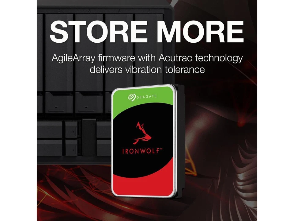Seagate IronWolf ST4000VN006 4TB 5400 RPM 256MB Cache SATA 6.0Gb/s 3.5" Internal - Image 3 of 4