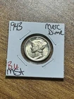 1943 P Mercury Silver Dime Gem BU Uncirculated MS++ Coin (Raw14199)