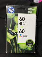 SEALED GENUINE HP 60 BLACK 60 TRI-COLOR COMBO PACK OEM INK CARTRIDGE 04/2024