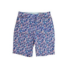 Talbots Perfect Short Bermuda Blue Pink Floral Size 6