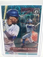 2022 Panini Donruss Optic Mookie Betts Diamond Kings Teal Velocity 10/35 Dodgers
