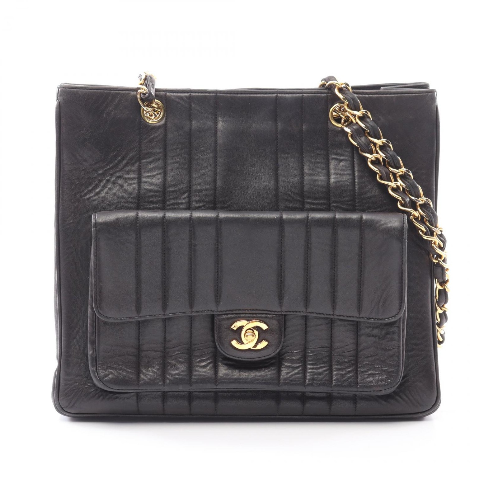 Chanel Mademoiselle Lambskin Tote Bag in Sheepskin Style r11_0806