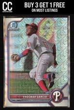 2022 Bowman Chrome #BCP-215 Yhoswar Garcia Prospects Mojo Refractor Phillies