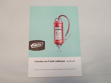 Infoblatt Prospekt Feuerwehr Kohlendioxid Feuerlöscher XP 6 VEB Neuruppin DDR