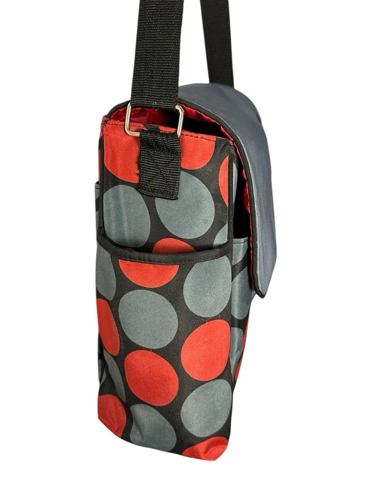 Disney Mickey Mouse Messenger Baby Diaper Bag Girls Boys 16x12 Dots Tote Neutral - Image 4 of 4