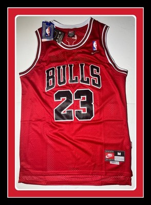 VTG Chicago Bulls #23 Michael Jordan 2009 Nike Swingman Throwback Jersey NBA MED