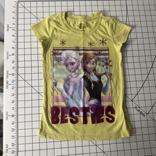 Disney Frozen Elsa Anna Besties Graphic T Girl's M kidcore Feminine cartoon