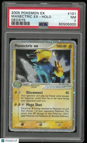 2005 Pokemon EX Deoxys Manectric EX Holo Deoxys PSA 7 #101
