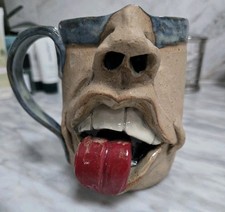 Terri Kennedy MUGSHOTZ Face Mug Cup Art Studio Pottery Ugly Silly Potterri LA