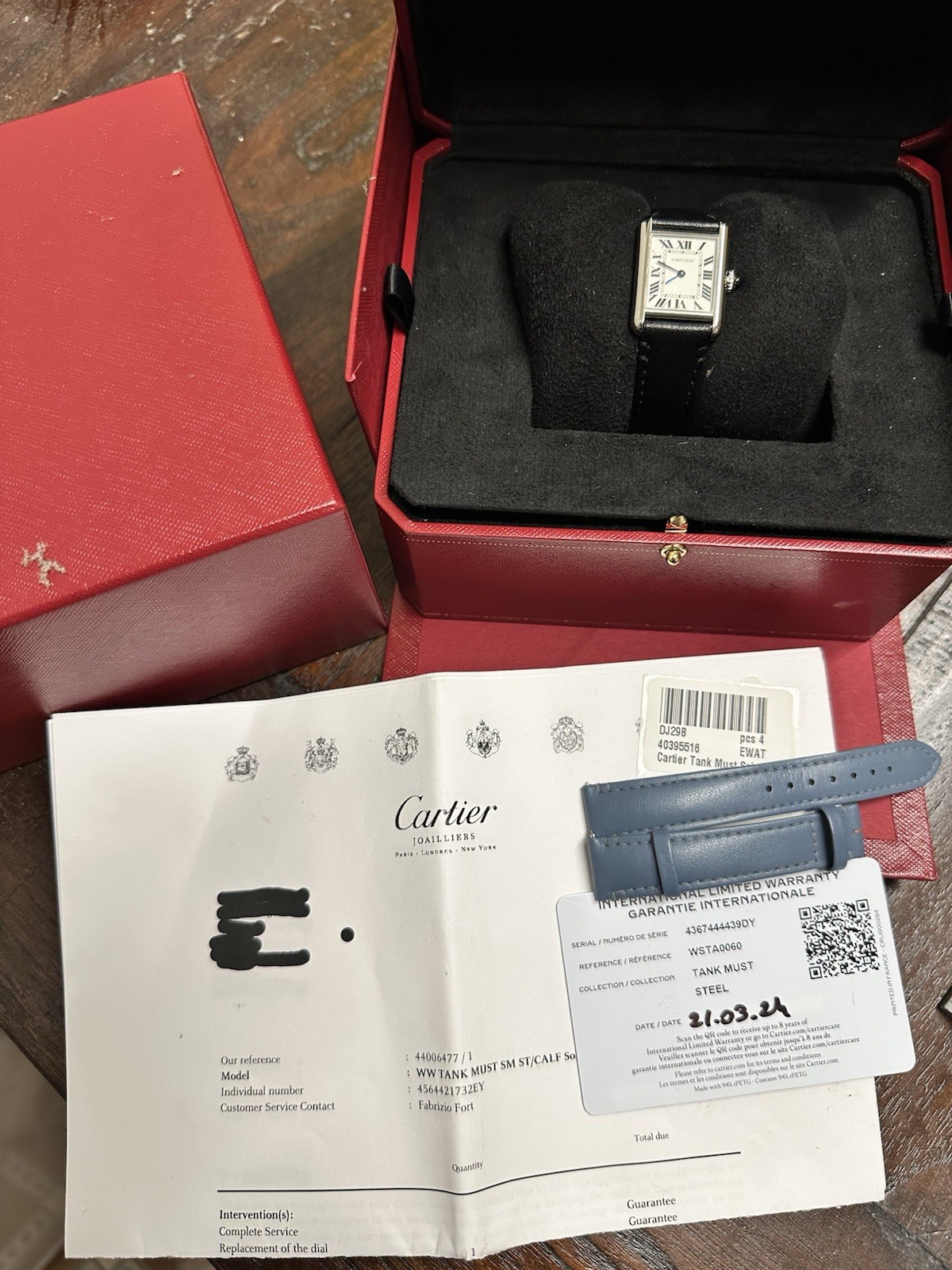 Cartier Tank Must SMWSTA0060 4367 SolarBeatWatch Silver