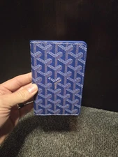 Goyard Passport Holder Blue - Brand New 