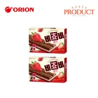 ORION Bichobi Strawberry 125g(5pcs) x 2 Korean Biscuit Chocolate Sandwich