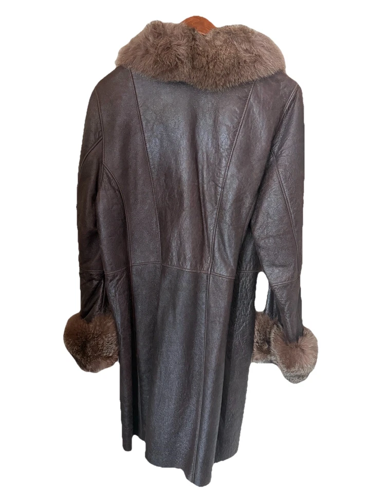 REILLY OLMES GORGEOUS 100% SHEARLING SHEEPSKIN COAT Small CELTIC VIKING - Image 2 of 4