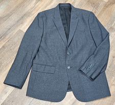 Calvin Klein Men's Size Large Grey 2 Button Blazer Sport Coat Pre-owned