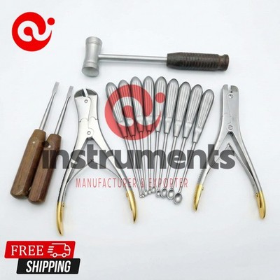 Volkmann Bone Curette Bone Cutters Basic 14 pcs set Spine Orthopedic Instruments