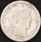 1909 F-VF Barber Half Dollar, 90% Silver