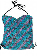 Bongo Women  s Large Animal Print Tankini Top Leopard Swimwear -A174