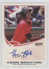 2013 Topps Pro Debut Keon Broxton #PDA-KB Auto 8wm