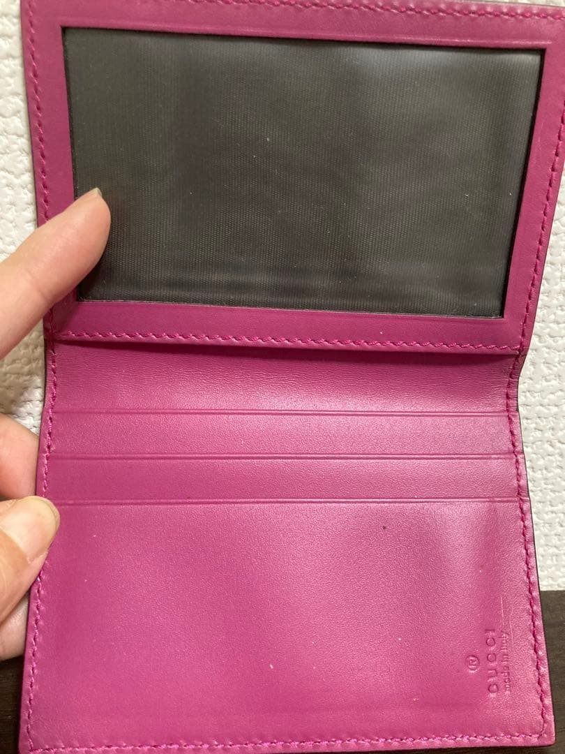 Gucci Pass Case Card Holder Leather thumbnail 4