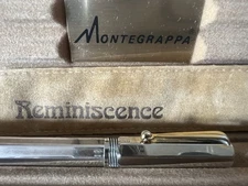 MONTEGRAPPA Silver Solid 925 Ballpoint Pen Reminiscence Vintage
