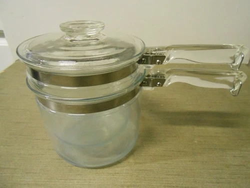 Pyrex Flameware Double Boiler With Lid
