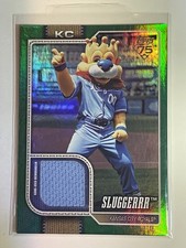 2026 Topps Series 1 Slugger /99 #MAS-SLG Kansas City Mascot Relic Card Green