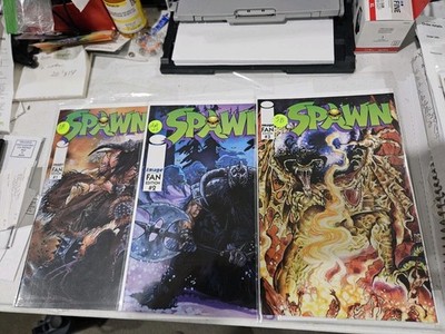 Spawn Fan Edition set NM+ 1 to 3 (2a variant's + 3B malbolgia var.NM/M