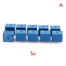 10pcs Relays DC 5V 12V 24V SRD - 250VAC 10A 5PIN Power Reladn