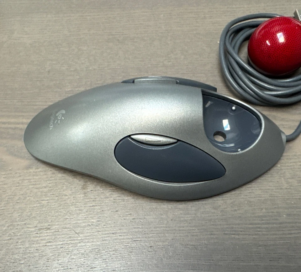Logitech Trackman Marble USB T-BC21 Mouse (804377-0000) - Tested EUC - Image 4 of 4