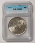 1922 Peace Dollar ICG MS65