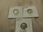 THREE SILVER DIMES-HAVE NO DATE-OR HARD TO SEE DATE-SCRAP SILVER.FREE SHIP