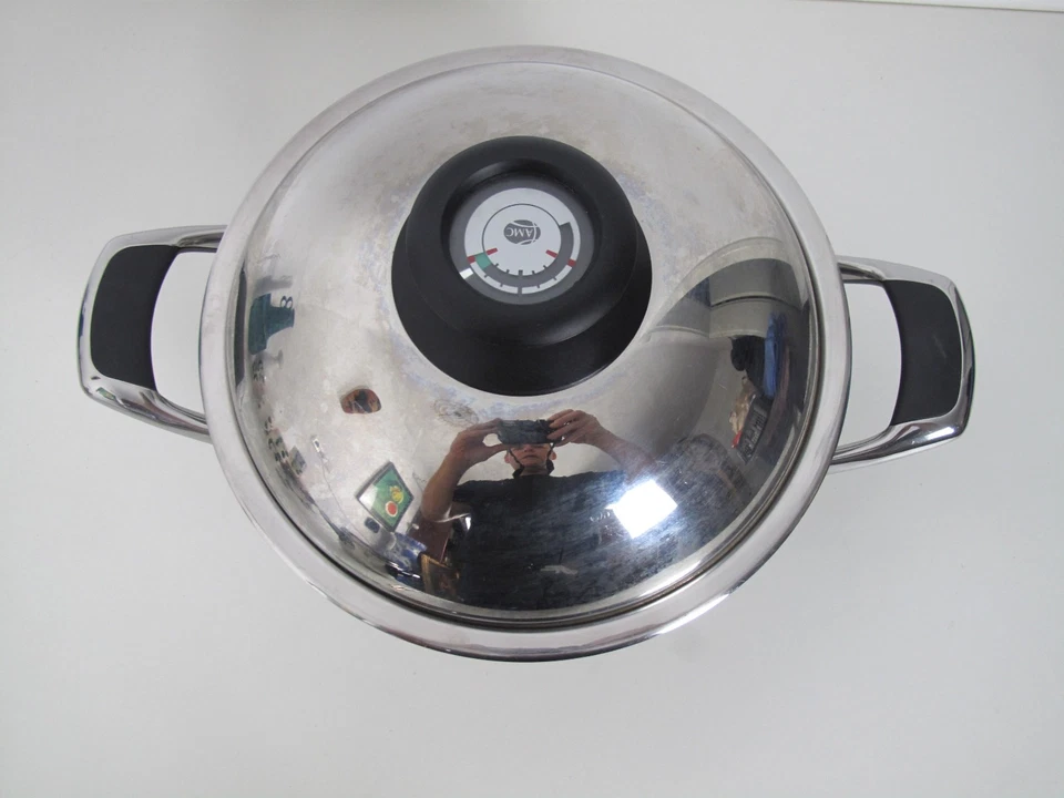 Topf AMC 4,4 Liter Kochtopf Visiotherm Deckel Induktion 24 cm - Bild 2 von 4