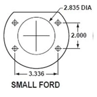 For Mercury Comet 63-77 Drilled & Slotted Rear Disc Brake Conversion Kit — 第 2/4 张图片