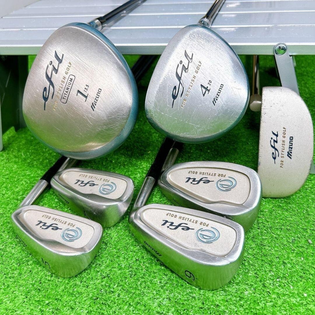 Ladies Mizuno efil Club Set 1W 4W 5i 7i 9i Sw PT 7pc RH Ladies Mizuno efil Club Set 1W 4W 5i 7i 9i Sw PT 7pc RH