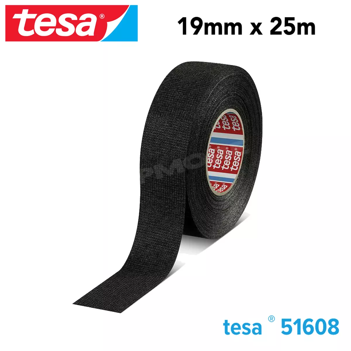 Tesa SE 51608 PVO Soft PET Fleece Tape 19 mm X 25 m Roll for