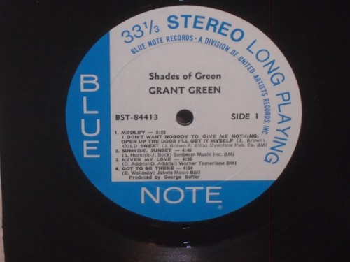 Grant Green Shades of Green Blue Note 84414 United Artists 1st press 1972 - Picture 3 of 4