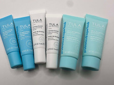 Lot 6 TULA Skincare Set Bronze Boost TREATMENT Drops Day Night Gel Cream