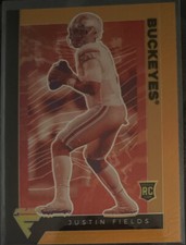 2021 Chronicles Draft Picks JUSTIN FIELDS RC FLUX BRONZE PRIZM ROOKIE Bears!