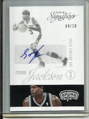Stephen Jackson 12/13 Panini Signatures Autograph #04/10 | eBay