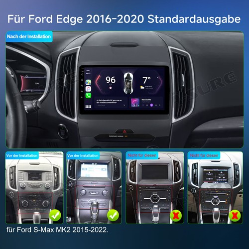 Wireless Carplay Android 14 Radio Navi Ford Edge 2016-2020 S-Max MK2 2015-2022 - Bild 4 von 15