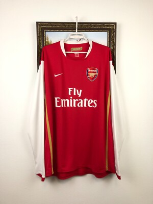 Arsenal Home football shirt 2006 Soccer Long Sleeve Nike Jersey