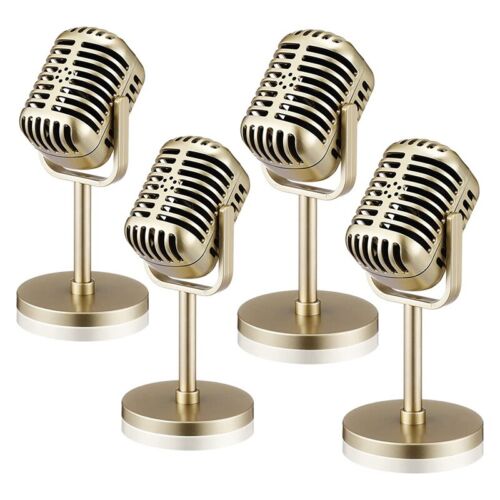 4 PièCes Accessoires de Microphone RéTro ModèLe Microphone Vintage Micropho2810 - Photo 1/8