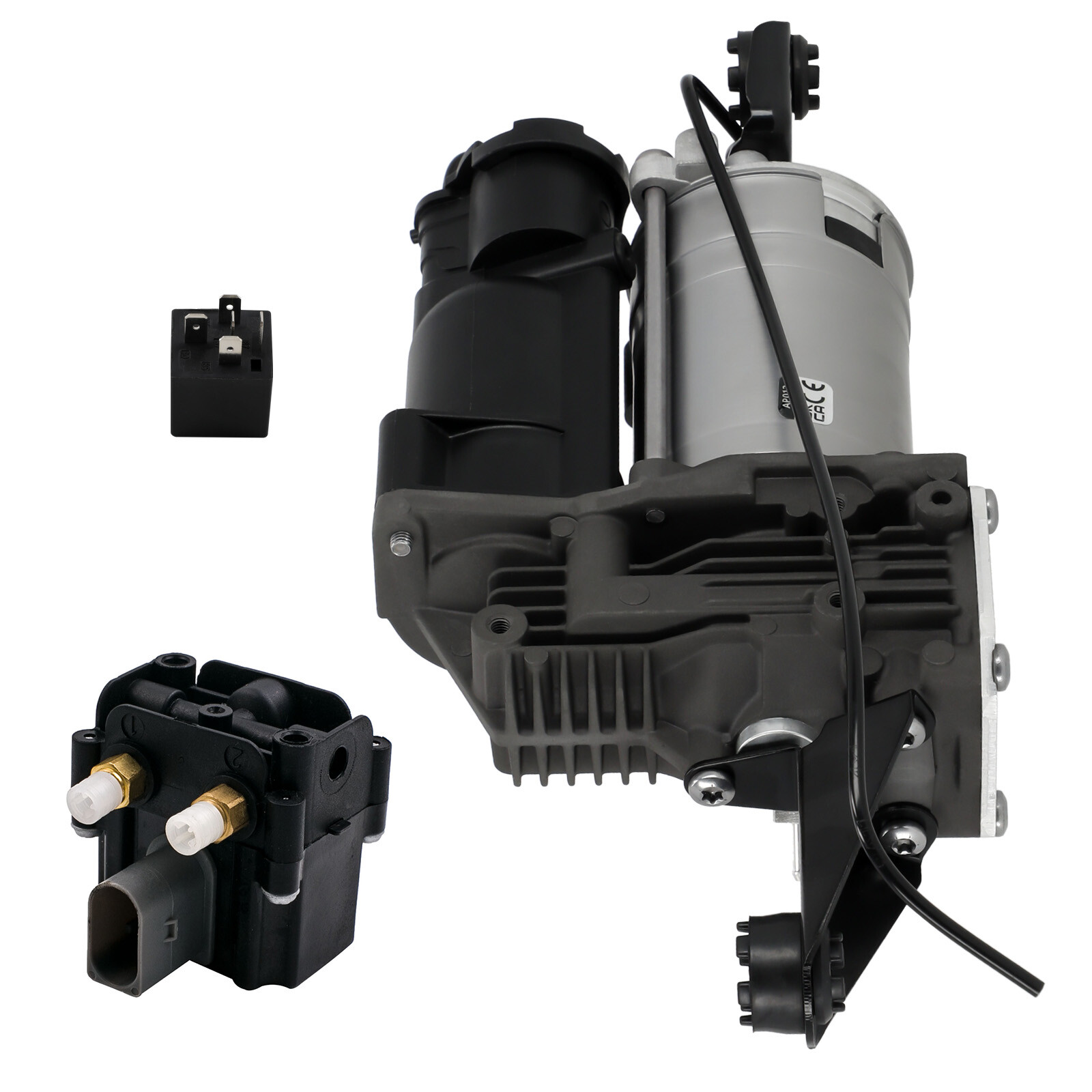 Air Suspension Compressor Pump + Valve Block For BMW 5er E61 525d 37106793778