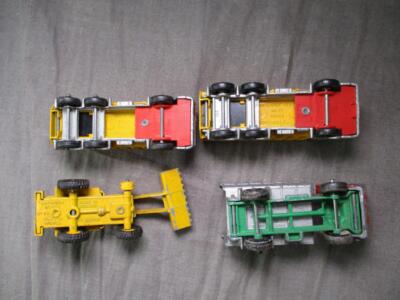 Vintage Matchbox Lot of 4 vehicles #47 Tipper Container Truck #26