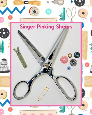 Vintage Singer Pinking Shears Right Handed  Scissors Very Nice